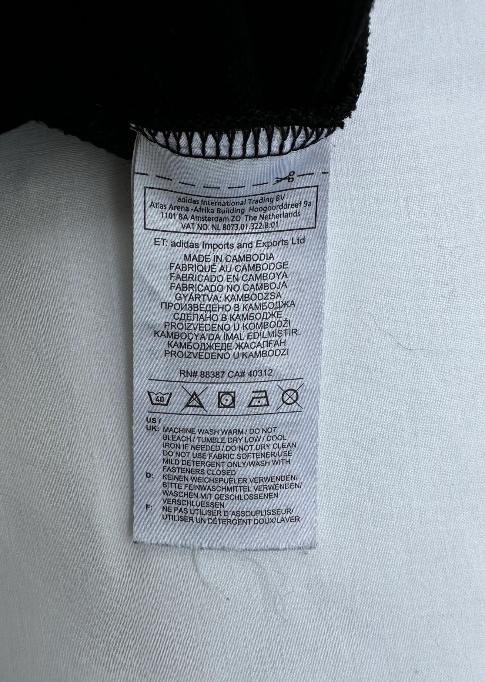 Adidas jaqueta com capuz, tamanho L original 3 riscas – photo 6